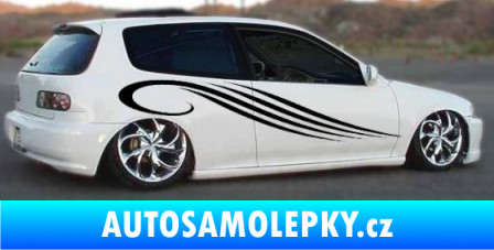 Samolepka Samolepka na bok pruhy 027 modrá dynamic