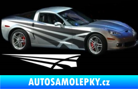 Samolepka Samolepka na bok pruhy 030 modrá dynamic