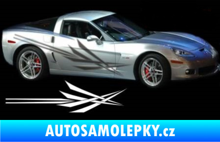 Samolepka Samolepka na bok pruhy 039 modrá dynamic