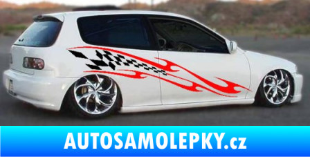 Samolepka Samolepka na bok šachovnice 007 modrá dynamic