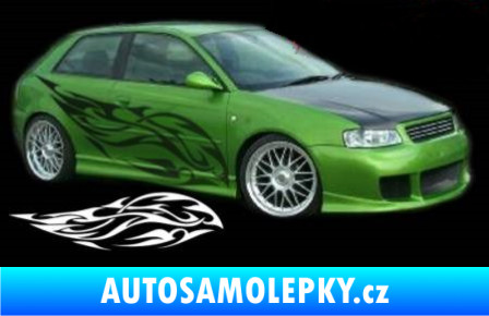 Samolepka Samolepka na bok plameny 119 modrá dynamic