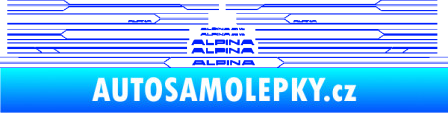 Samolepka Proužky na bok BMW Alpina  modrá dynamic