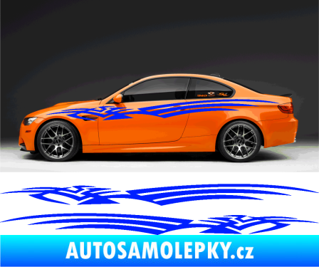 Samolepka Samolepka na bok tattoo 084 modrá dynamic