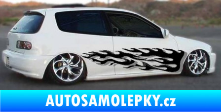 Samolepka Samolepka na bok plameny 065 modrá oceán