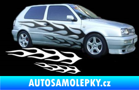 Samolepka Samolepka na bok plameny 074 modrá oceán