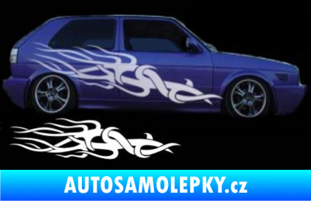 Samolepka Samolepka na bok plameny 100 modrá oceán