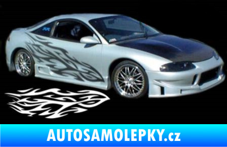 Samolepka Samolepka na bok plameny 110 modrá oceán