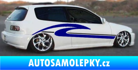 Samolepka Samolepka na bok pruhy 020 modrá oceán