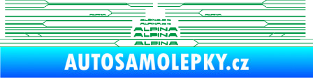 Samolepka Proužky na bok BMW Alpina  zelená