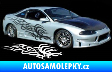 Samolepka Samolepka na bok tattoo 075 tmavě zelená