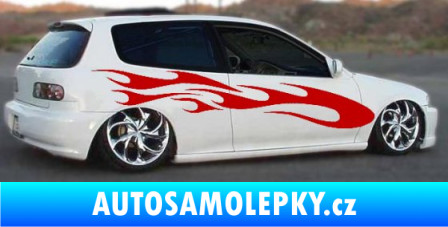 Samolepka Samolepka na bok plameny 059 tyrkysová