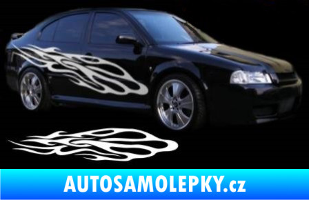 Samolepka Samolepka na bok plameny 087 tyrkysová