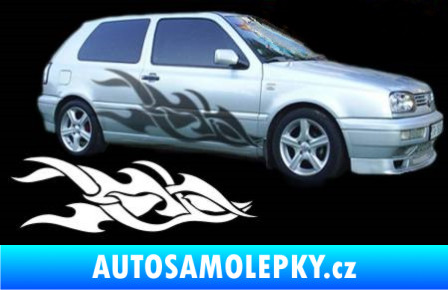 Samolepka Samolepka na bok plameny 099 tyrkysová