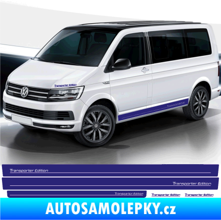 Samolepka Polep na bok Transporter Edition Volkswagen T4, T5, T6 střední modrá