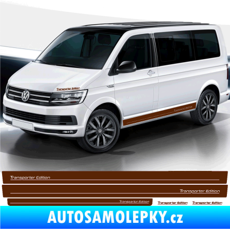Samolepka Polep na bok Transporter Edition Volkswagen T4, T5, T6 hnědá