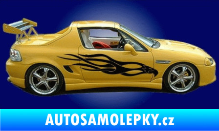 Samolepka Samolepka na bok plameny 008 Fluorescentní zelená