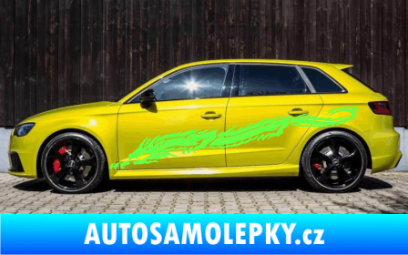 Samolepka Samolepka na bok draci 003 Fluorescentní zelená