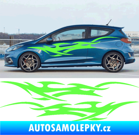 Samolepka Samolepka na bok tattoo 085 Fluorescentní zelená