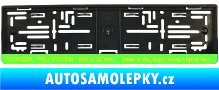 Samolepka Tištěná samolepka pod SPZ proužek 520 x 22mm Fluorescentní zelená