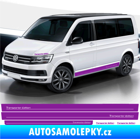 Samolepka Polep na bok Transporter Edition Volkswagen T4, T5, T6 fialová