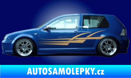 Samolepka Samolepka na bok pruhy 006 světle modrá