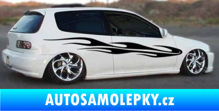 Samolepka Samolepka na bok plameny 057 světle modrá