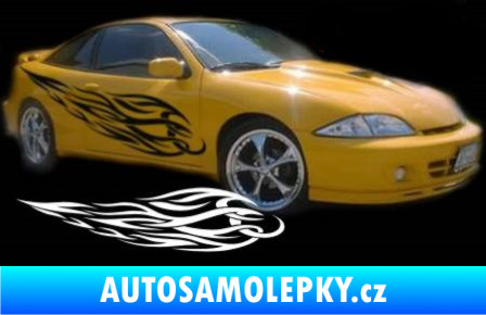 Samolepka Samolepka na bok plameny 090 světle modrá