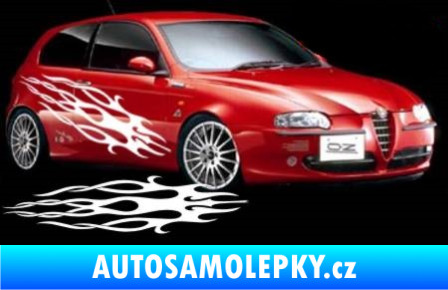 Samolepka Samolepka na bok plameny 104 světle modrá