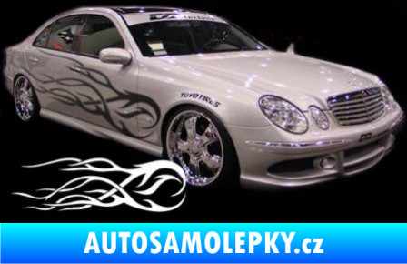 Samolepka Samolepka na bok plameny 124 světle modrá