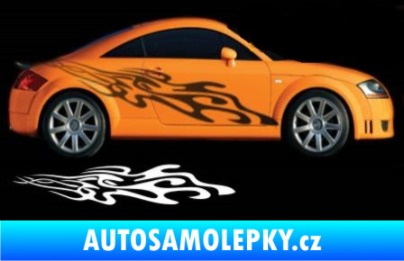Samolepka Samolepka na bok plameny 136 světle modrá