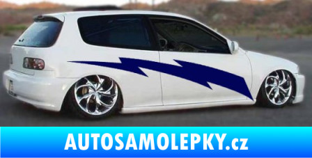 Samolepka Samolepka na bok pruhy 021 světle modrá