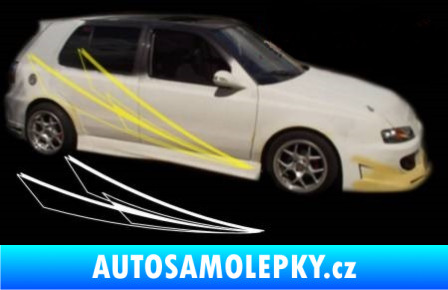 Samolepka Samolepka na bok pruhy 042 světle modrá