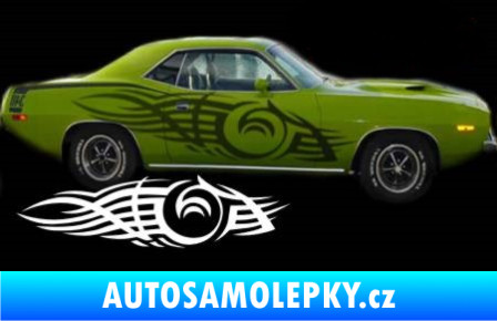 Samolepka Samolepka na bok tattoo 043 světle modrá