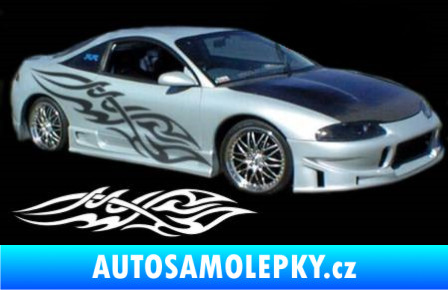 Samolepka Samolepka na bok tattoo 045 světle modrá