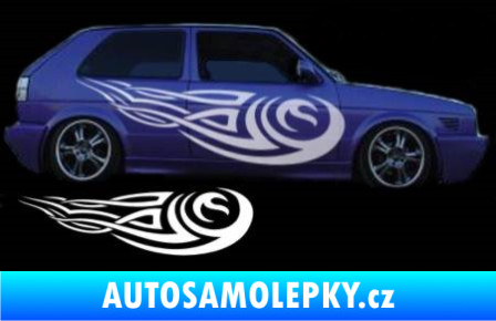Samolepka Samolepka na bok tattoo 067 světle modrá