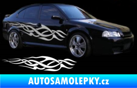 Samolepka Samolepka na bok tattoo 068 světle modrá
