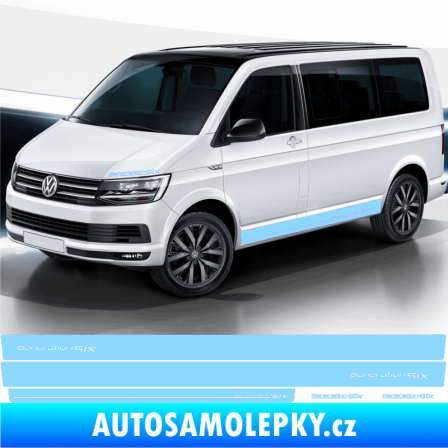 Samolepka Polep na bok Generation Six Volkswagen T4, T5, T6, T7 verze long světle modrá