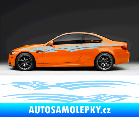 Samolepka Samolepka na bok tattoo 084 světle modrá