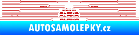 Samolepka Proužky na bok BMW Alpina  tmavě červená
