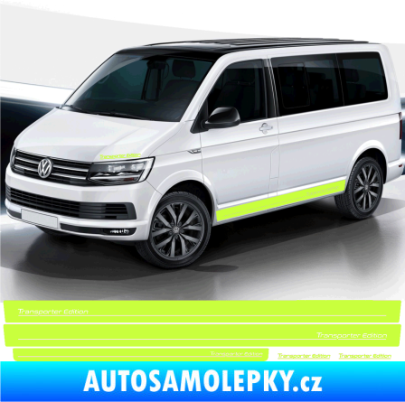 Samolepka Polep na bok Transporter Edition Volkswagen T4, T5, T6 limetová