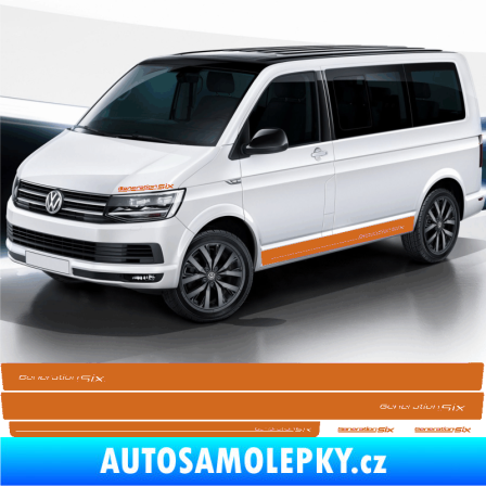 Samolepka Polep na bok Generation Six Volkswagen T4, T5, T6, T7 oříšková