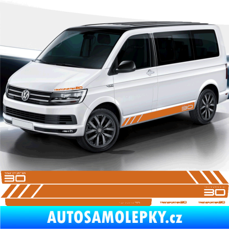Samolepka Polep na bok Transporter 30 Edition Volkswagen T4, T5, T6, T7 verze long oříšková