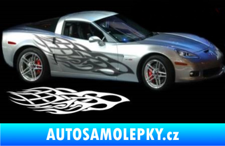 Samolepka Samolepka na bok plameny 111 růžová
