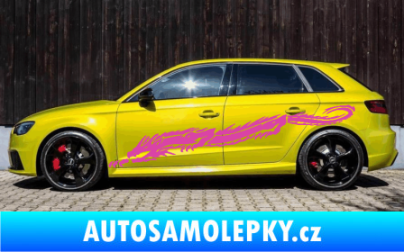 Samolepka Samolepka na bok draci 003 růžová