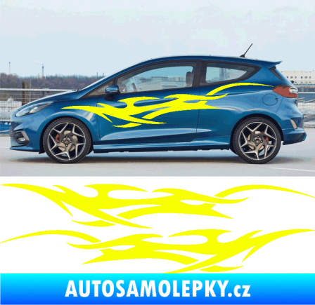Samolepka Samolepka na bok tattoo 085 Fluorescentní žlutá