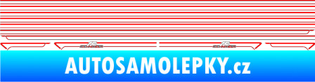 Samolepka Proužky na bok BMW AC Schnitzer starší verze Fluorescentní červená