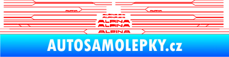 Samolepka Proužky na bok BMW Alpina  Fluorescentní červená