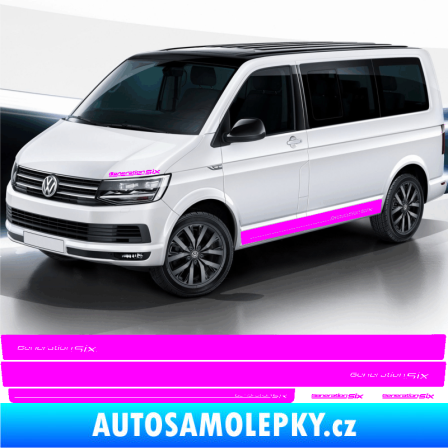 Samolepka Polep na bok Generation Six Volkswagen T4, T5, T6, T7 Fluorescentní růžová