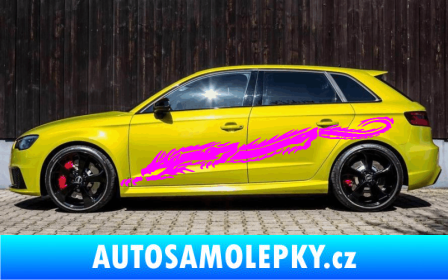 Samolepka Samolepka na bok draci 003 Fluorescentní růžová