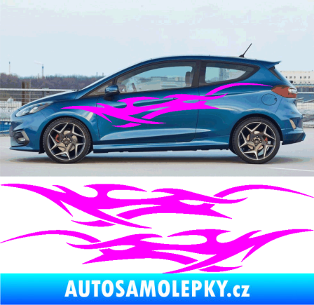 Samolepka Samolepka na bok tattoo 085 Fluorescentní růžová